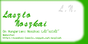 laszlo noszkai business card